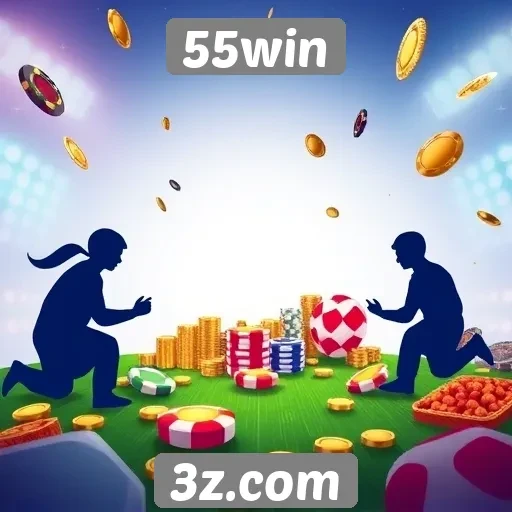 Aposte com responsabilidade no 55win diversas opções