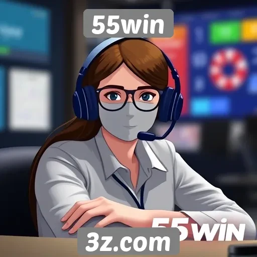 O suporte ao cliente do 55win é eficiente