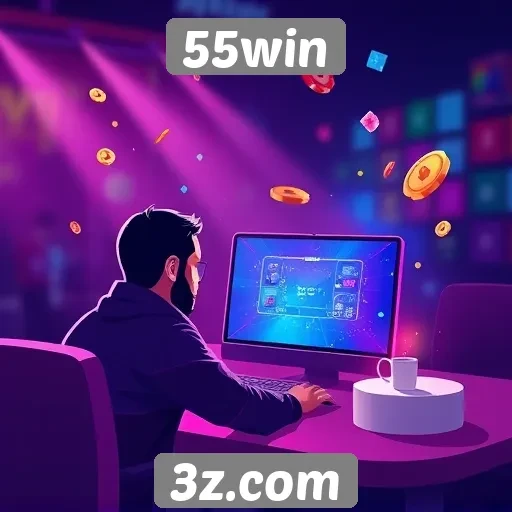 55win analisa crescimento de jogadores online